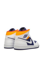 Nik ee air jordan 1 mid royal blue laser orange