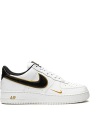 Nikee Airforce 1 Low 07 LV8 Double Swoosh White Metallic Gold
