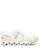 On Cloud Running 5 All White Shoes