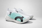 On Cloudboom Strike LS White and Mint Green