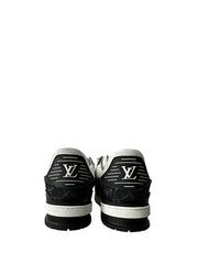 LOUIS VUITTON TRAINERS MONOGRAM DENIM WHITE BLACK