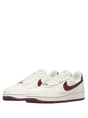 airforce 1 07 low white dark red x supreme x the north face