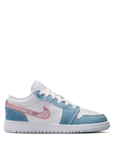 Nikee Air Jordan 1 Low Gs Denim Sequin