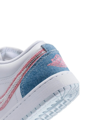 Nikee Air Jordan 1 Low Gs Denim Sequin