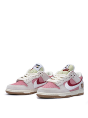 nikee sb dunk low 85 double swoosh pink rabbit for her