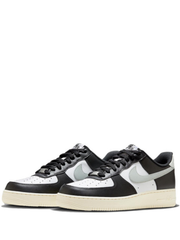 NIK.E AIRFORCE 1 LOW WHITE LIGHT SILVER COCONUT MILK BLACK
