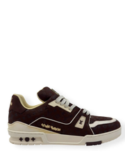 LOUISS VUITTONN BY TYLER THE CREATOR LV TRAINER DARK MOCHA BROWN NUBUCK