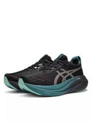 asics gel nimbus 27 black green