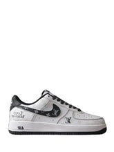 Louiss Vuitton X Nik e AirForce 1 Denim Black