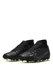 Nikee Zoom Mercurial Superfly 9 Pro FG Black Volt Football