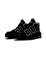 Nikee Air More Up Tempo Black