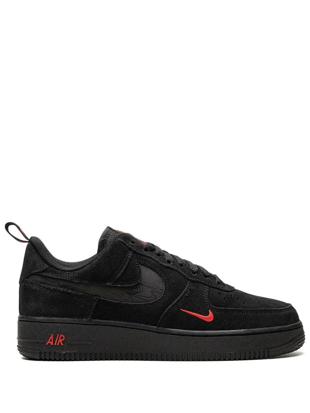 Nik_e Airforce 1 Low Multi Swoosh Black Crimson