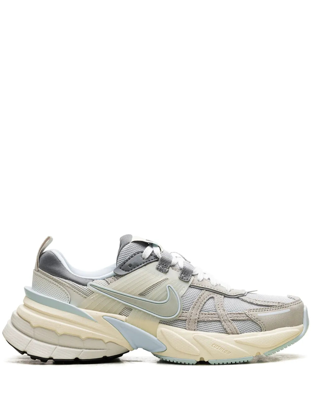 NIKE V2K LIGHT BONE METALLIC PLATINUM