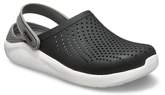crocss literide black whit
