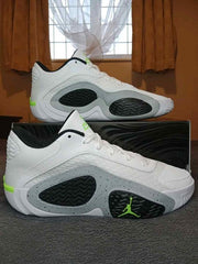 Nikee Air Jordan X Tatum 2 White Cement Neon Green Black (Copy)