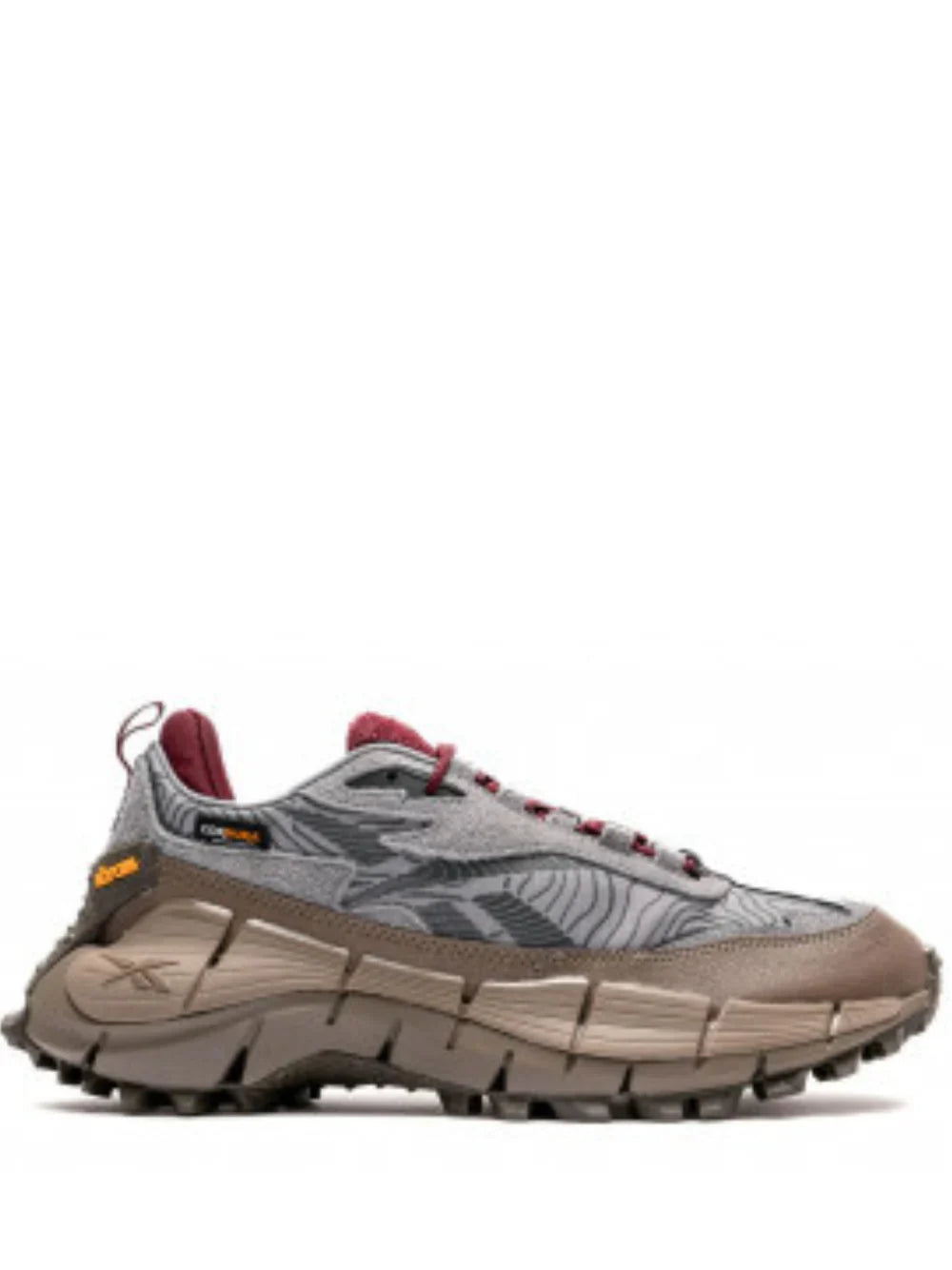 Reebok ZIG Kinetica Edge 2 5 Grey Burgundy