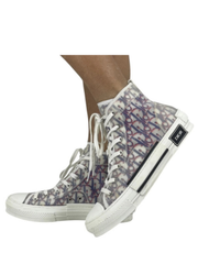 diore b23 oblique high top red blue white for her SALE