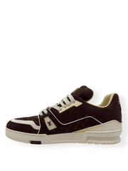 LOUISS VUITTONN BY TYLER THE CREATOR LV TRAINER DARK MOCHA BROWN NUBUCK