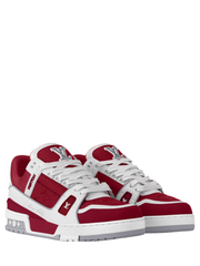 LOUIS VUITTON TRAINER SIGNATURE RED WHITE