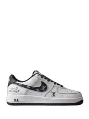 Louiss Vuitton X Nik e AirForce 1 Denim Black